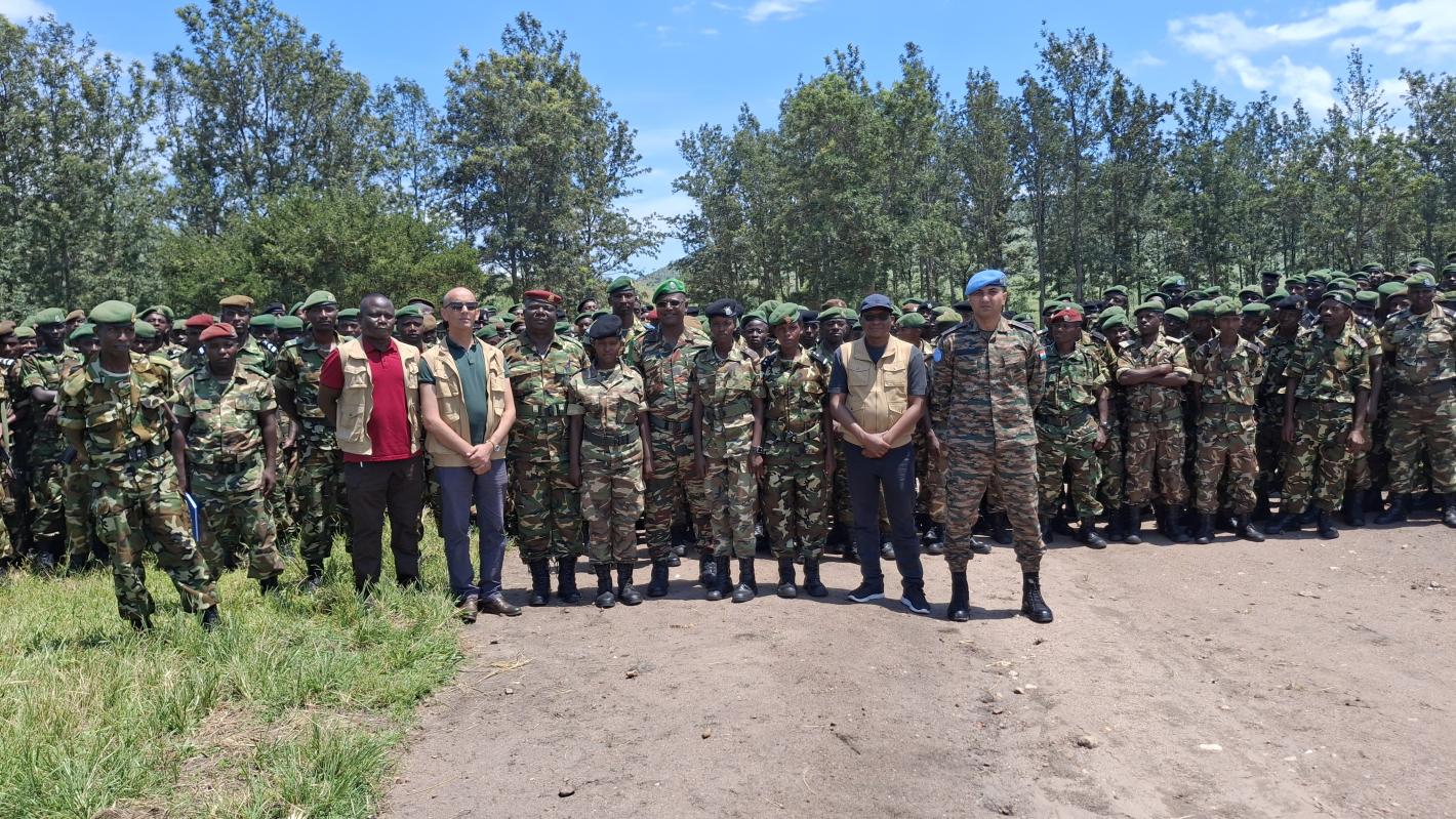 UNOAU supported AU verification of a Burundian contingent preparing for deployment to the AUSSOM.