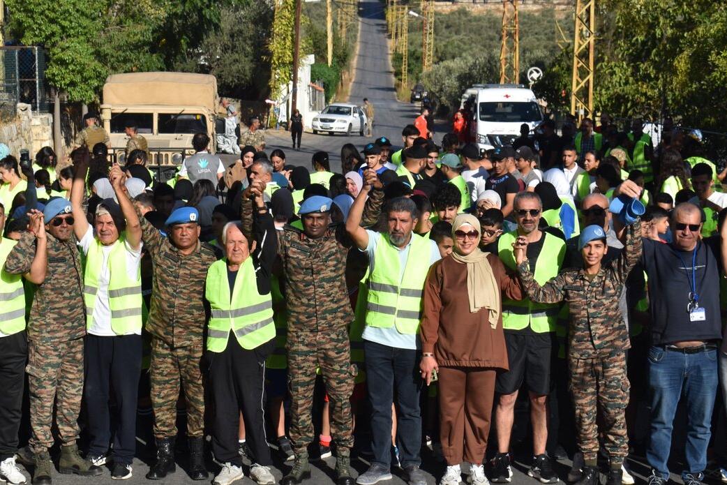 peacekeepers lead “Walk for Peace” in South Lebanon