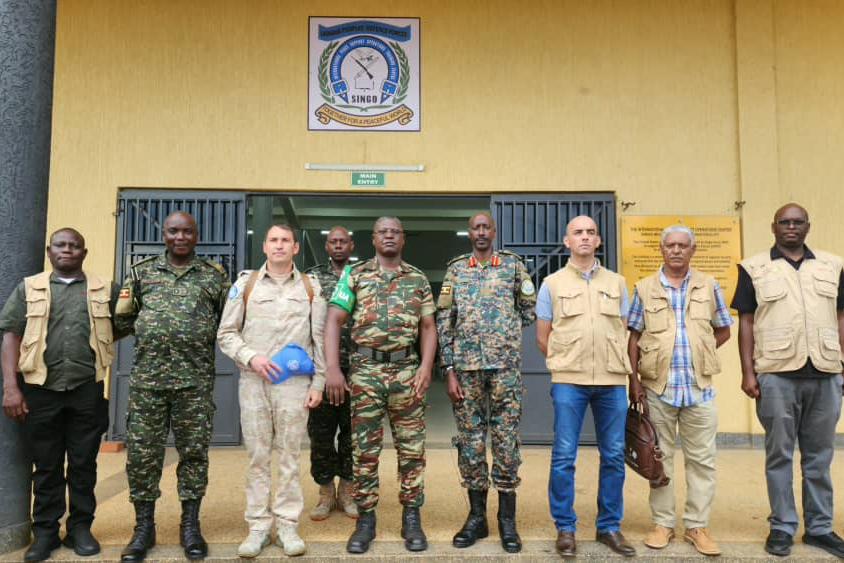 UNOAU participates in pre-deployment verification of Ugandan contingent for AUSSOM