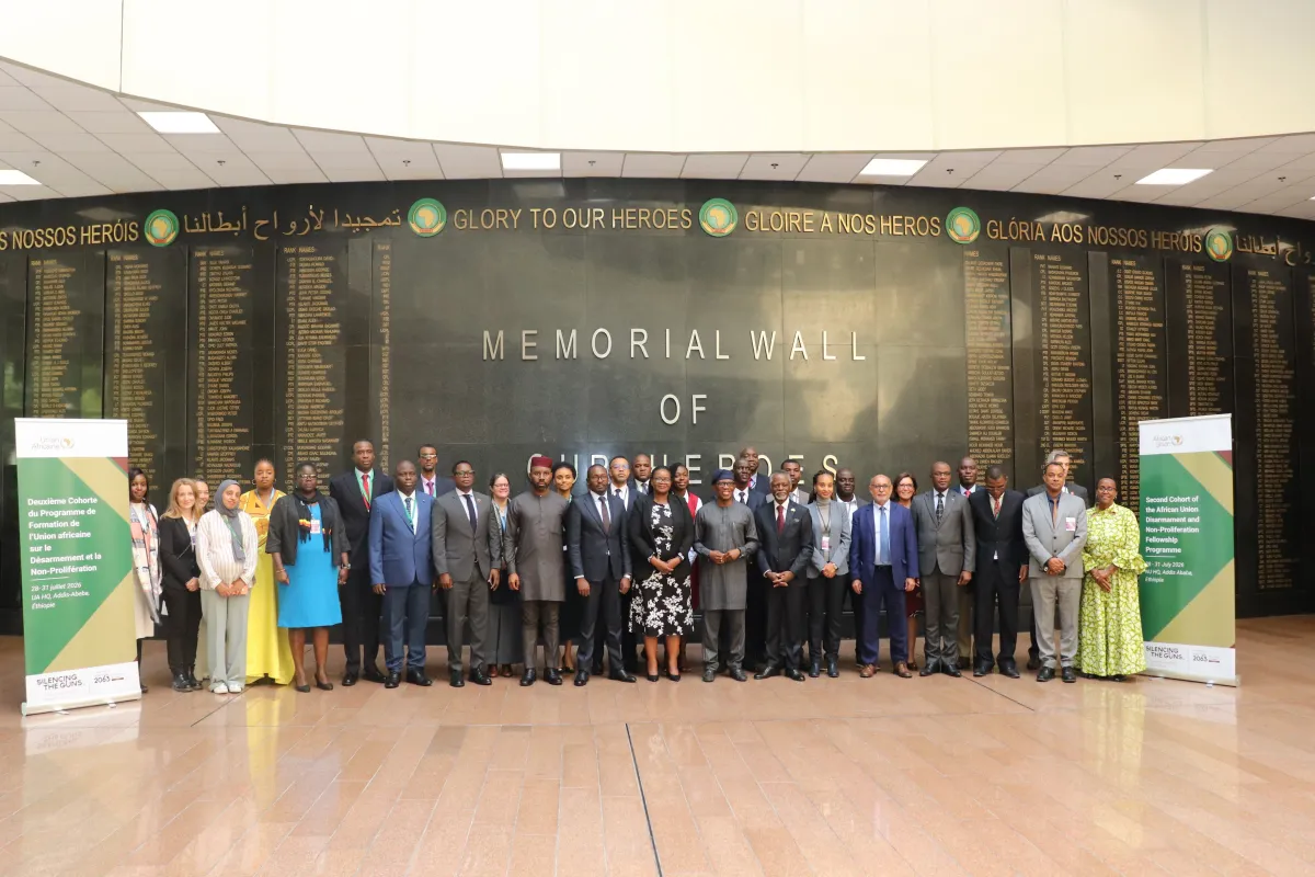 UNOAU supports the 2nd Cohort of the AU Fellowship Programme on Disarmament and Non-Proliferation