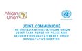 Joint Communiqué: The United Nations-African Union Joint Task Force on Peace and Security Holds its Twenty-Third Consultative Meeting
