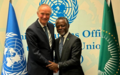 SRSG Parfait Onanga-Anyanga bids farewell to German Ambassador Stephan Auer