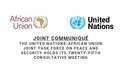 Joint Communiqué on the United Nations-African Union Joint Task Force on Peace and Security holds its Twenty Fifth Consultative Meeting