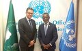 SRSG Onanga-Anyanga and Egypt’s Chief CoP27 Negotiator discuss inaugural Africa Climate Summit during Addis Ababa visit