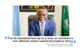 Peace Day 2023 | Reflection by SRSG Parfait | The Nexus of Peace and Development: Steering Africa Towards a Prosperous Future
