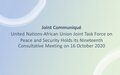 United Nations-African Union Joint Task Force on Peace and Security Holds its Nineteenth Consultative Meeting on 16 October 2020