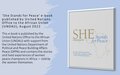 She Stands for Peace e-book published by United Nations Office to the African Union (UNOAU), August 2022