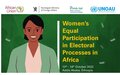 [INVITE] UNOAU-African Union Workshop on 'Women's Equal Participation in Electoral Process in Africa' | Oct 13 - 14, 2022