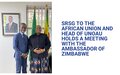 SRSG to the African Union and Head of UNOAU holds meeting with the Ambassador of Zimbabwe