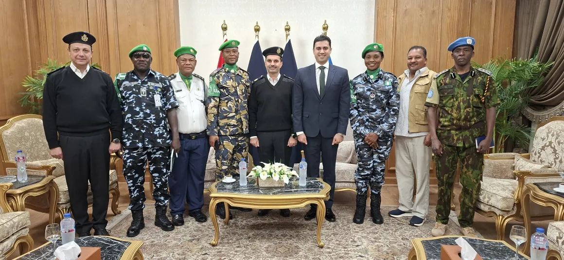 UNOAU supported AU led pre deployment verification of Egyptian military and police contingents for the African Union Mission in Somalia