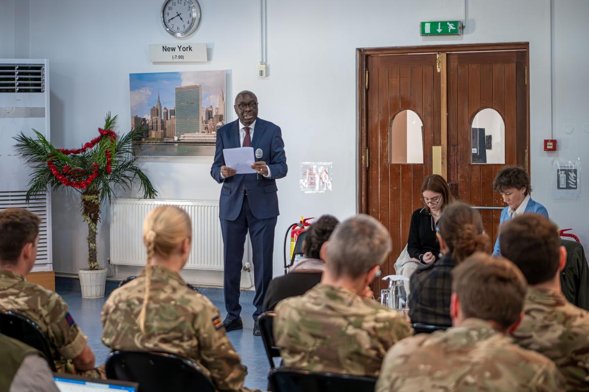 SRSG Khassim Diagne at townhall